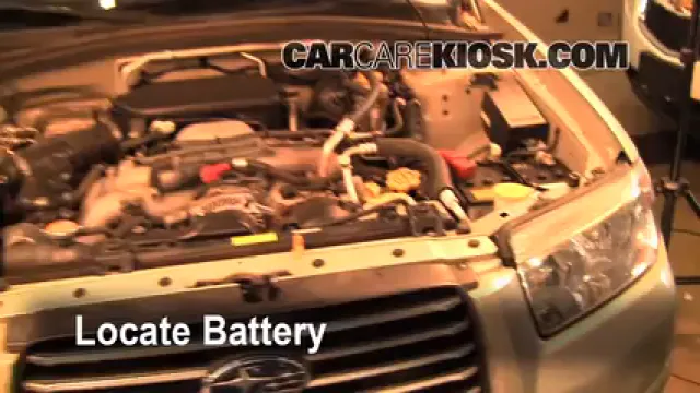 2006 Subaru Forester X 2.5L 4 Cyl. Batterie Changement